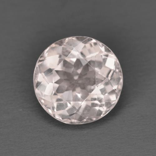 Morganite naturale rosa da 1,53 ct, taglio rotondo, VVS-VS