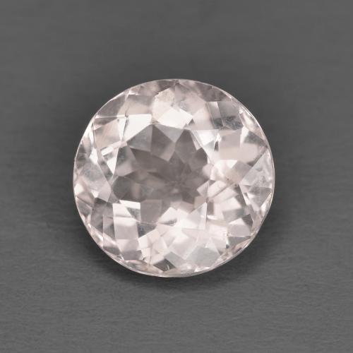 Morganite naturale rosa da 1,53 ct, taglio rotondo, VVS-VS