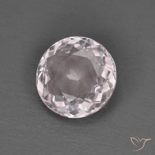 Morganite Rosa chiaro naturale da 1.22 ct, Rotondo, VVS-VS