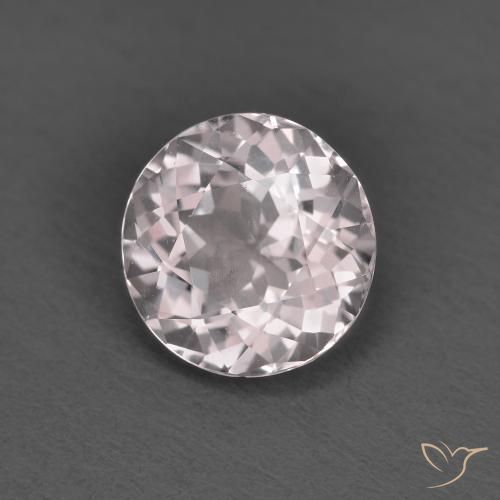 Morganite Rosa chiaro naturale da 1.28 ct, Rotondo, VVS-VS