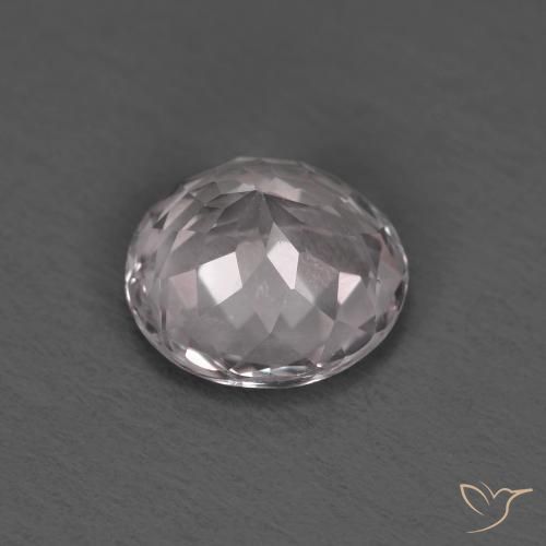 Morganite Rosa chiaro naturale da 1.28 ct, Rotondo, VVS-VS