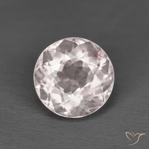 1.38ct Naturale Rosa chiaro Morganite, Rotondo, VS