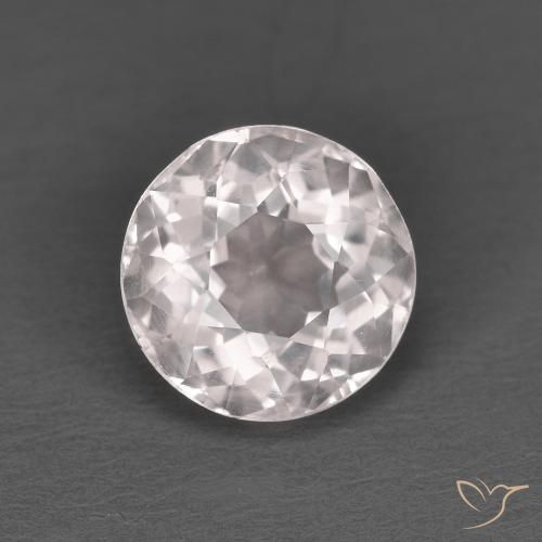 1.47ct Naturale Rosa chiaro Morganite, Rotondo, VS