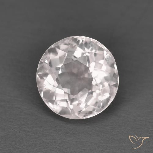 Morganite Rosa chiaro naturale da 1.47 ct, Rotondo, VS