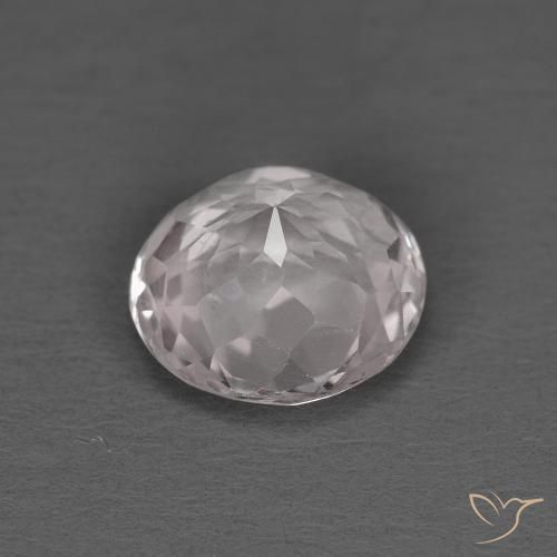 Morganite Rosa chiaro naturale da 1.23 ct, Rotondo, VS
