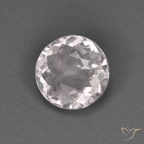 Morganite Rosa chiaro naturale da 1.13 ct, Rotondo, VS