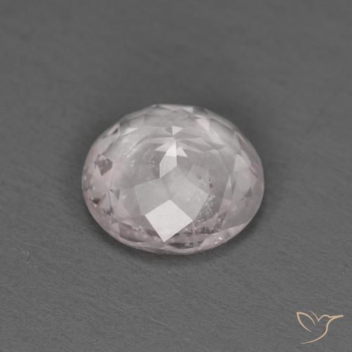 Morganite Rosa chiaro naturale da 1.13 ct, Rotondo, VS
