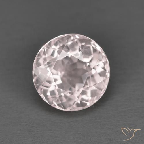 Morganite naturale rosa da 1,63 ct, taglio rotondo, VS