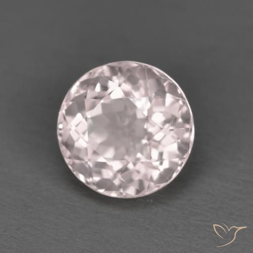 Morganite naturale rosa da 1,63 ct, taglio rotondo, VS