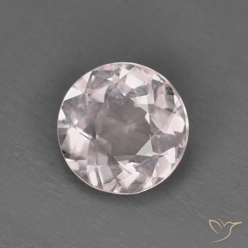 Morganite Rosa chiaro naturale da 1.19 ct, Rotondo, VS