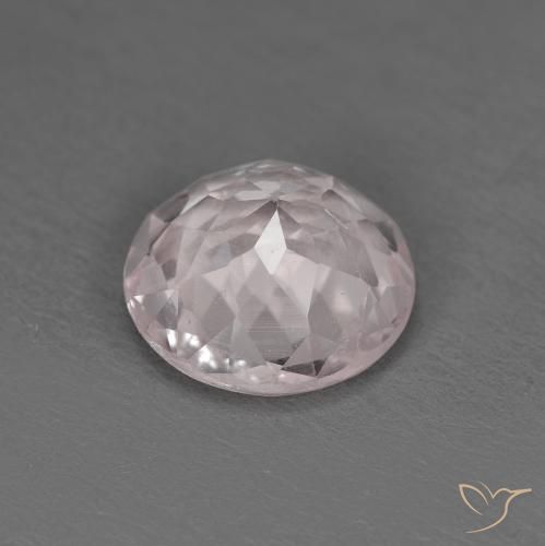 Morganite Rosa chiaro naturale da 1.19 ct, Rotondo, VS