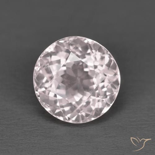 1.84ct Naturale rosa fenicottero Morganite, Rotondo, VS