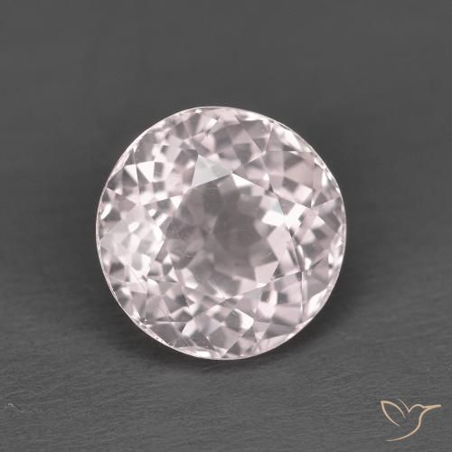 Morganite rosa fenicottero naturale da 1.84 ct, Rotondo, VS