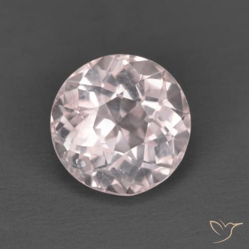 1.63ct Naturale Rosa chiaro Morganite, Rotondo, VS