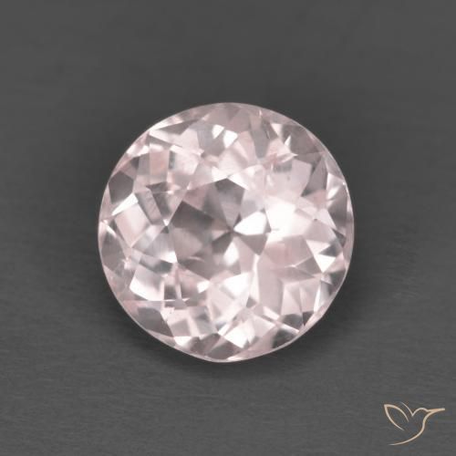 Morganite Rosa chiaro naturale da 1.63 ct, Rotondo, VS