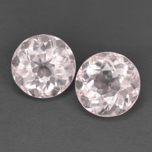 Morganite naturale rosa da 2,64 ct, taglio rotondo, VVS-VS