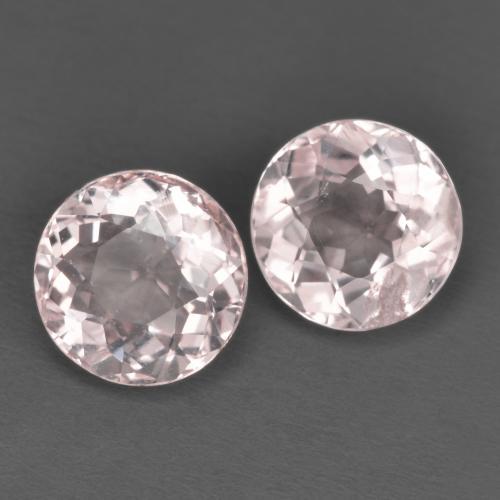 Morganite naturale rosa da 2,29 ct, taglio rotondo, VS