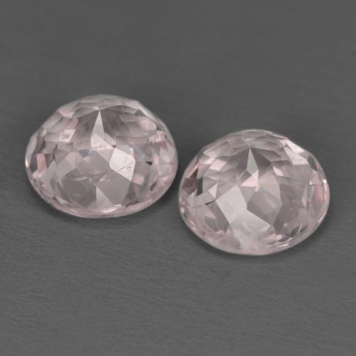 Morganite naturale rosa da 2,29 ct, taglio rotondo, VS
