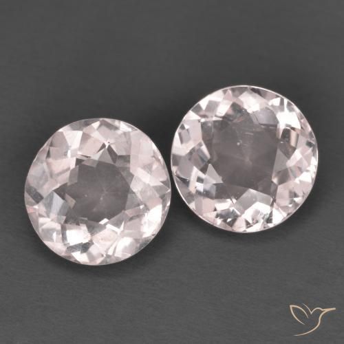 Morganite naturale rosa da 2,19 ct, taglio rotondo, VS
