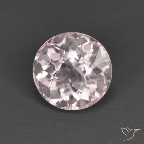 1.73ct Naturale Rosa molto chiaro Morganite, Rotondo, VVS-VS