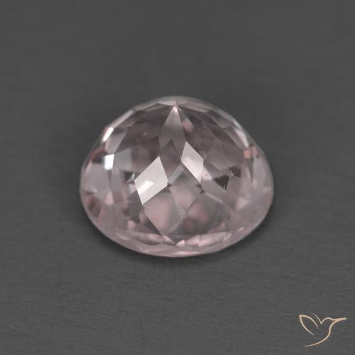 Morganite Rosa molto chiaro naturale da 1.73 ct, Rotondo, VVS-VS
