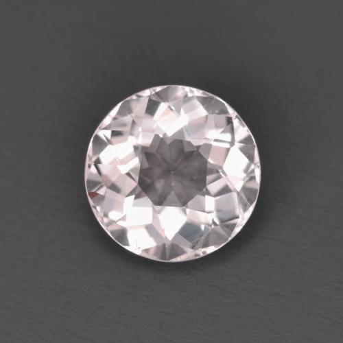 Morganite naturale rosa fenicottero da 1,33 ct, taglio rotondo, VVS-VS