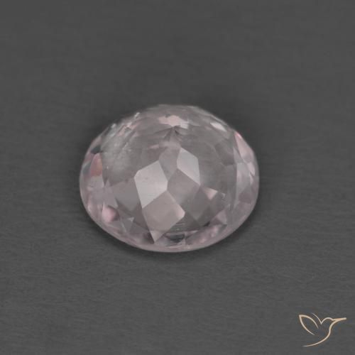 Morganite Rosa chiaro naturale da 1.10 ct, Rotondo, VS
