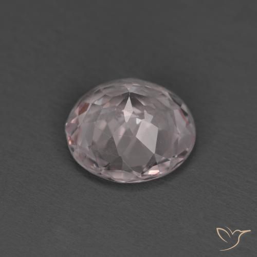 Morganite Rosa chiaro naturale da 1.24 ct, Rotondo, VS
