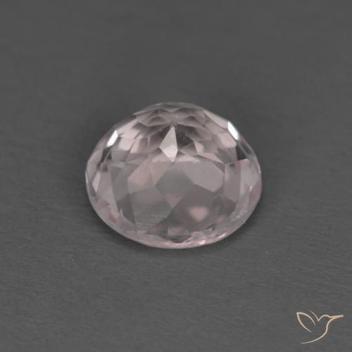 Morganite Rosa chiaro naturale da 1.35 ct, Rotondo, VS