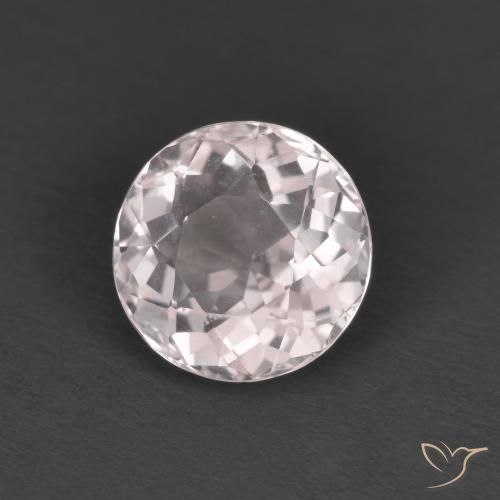 Morganite Rosa chiaro naturale da 1.47 ct, Rotondo, VS