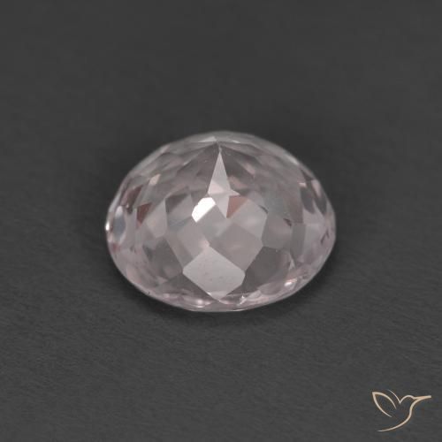 Morganite Rosa chiaro naturale da 1.47 ct, Rotondo, VS