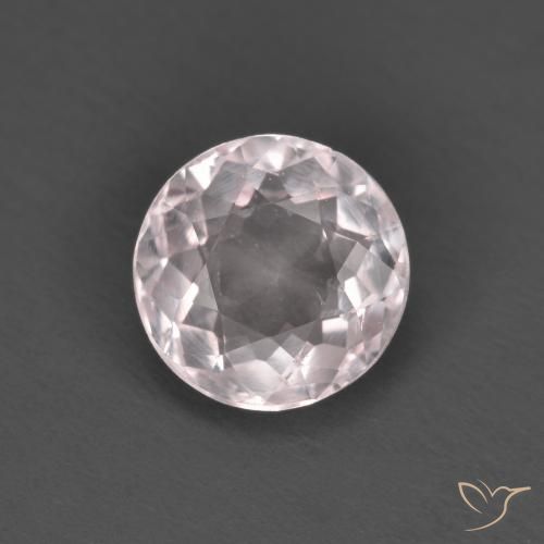 1.36ct Naturale Rosa chiaro Morganite, Rotondo, VS