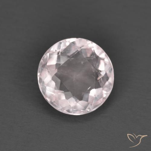 Morganite Rosa chiaro naturale da 1.36 ct, Rotondo, VS