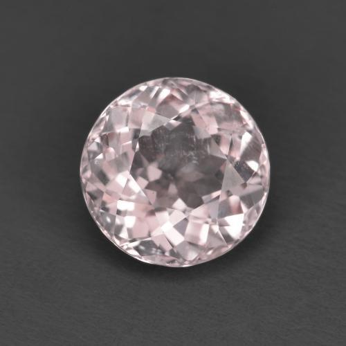 Morganite naturale rosa da 1,60 ct, taglio rotondo, VS