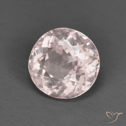 Morganite Rosa chiaro naturale da 1.59 ct, Rotondo, VS