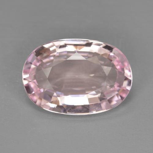 Morganite Rosa Chiaro Bubblegum naturale da 6.14 ct, Taglio ovale, VVS