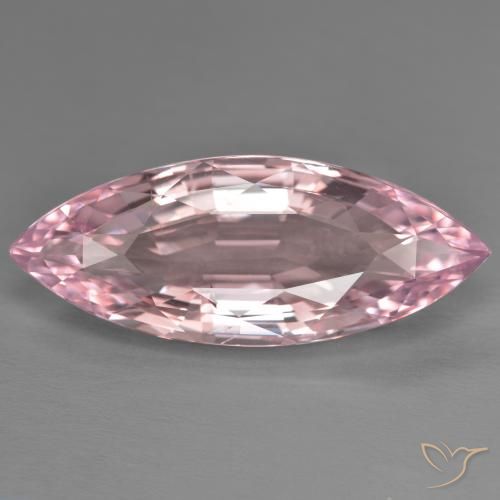 13.37ct Naturale Rosa chiaro gomma da masticare Morganite, Taglio marquise, VS