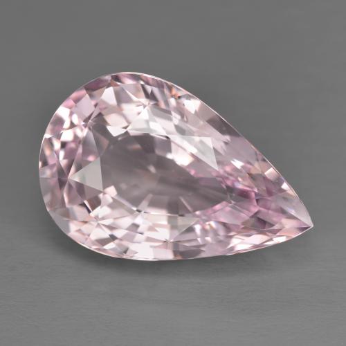 Morganite naturale rosa da 11,77 ct, taglio a pera, VVS