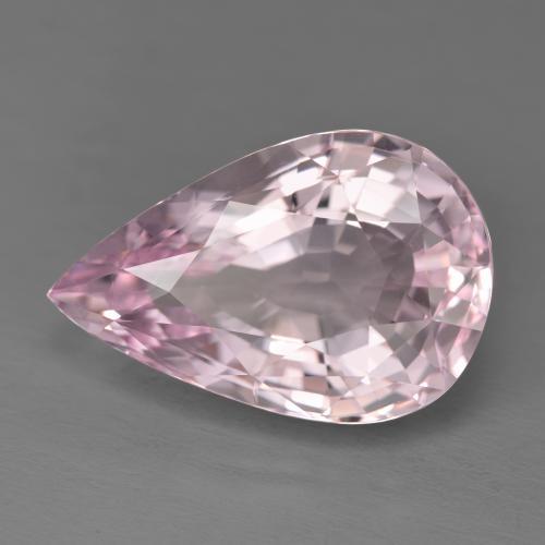 Morganite naturale rosa da 11,77 ct, taglio a pera, VVS