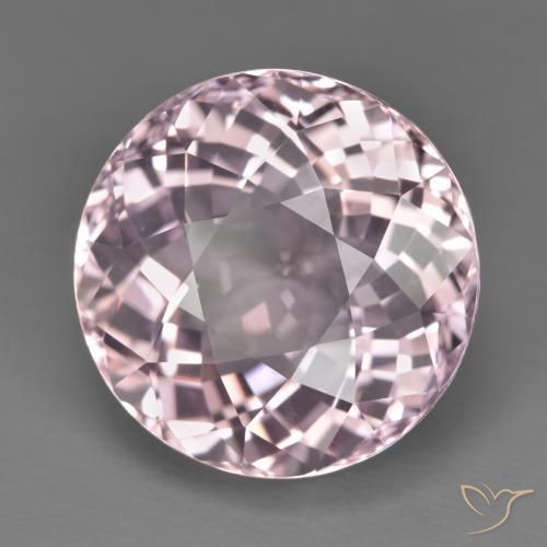 Morganite Rosa chiaro naturale da 19.30 ct, Rotondo, VVS-VS