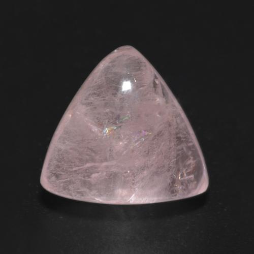 Morganite naturale rosa da 5,55 ct, trillion, traslucido
