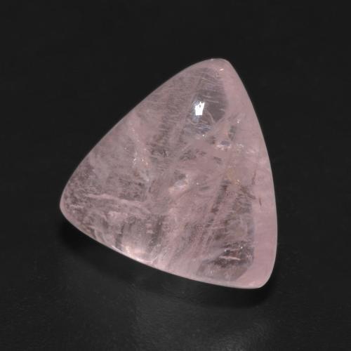 Morganite naturale rosa da 5,55 ct, trillion, traslucido