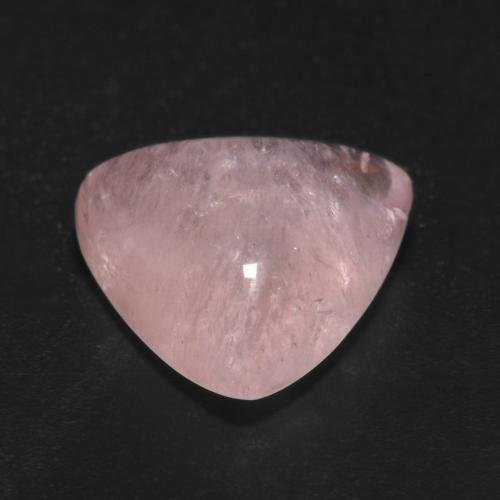 Morganite naturale rosa da 5,55 ct, trillion, traslucido