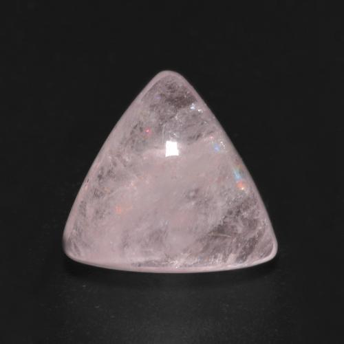 Morganite Rosa medio-chiaro naturale da 3.19 ct, Taglio trillion, Traslucido