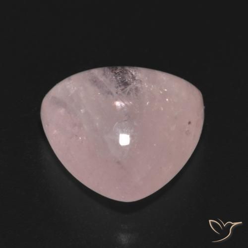 Morganite Rosa rosa naturale da 5.31 ct, Taglio trillion, Traslucido
