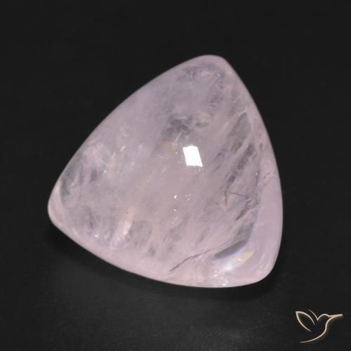 Morganite Rosa chiaro naturale da 7.43 ct, Taglio trillion, Traslucido