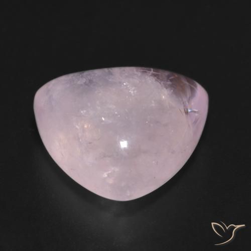 Morganite Rosa chiaro naturale da 7.43 ct, Taglio trillion, Traslucido