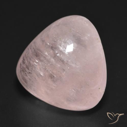 Morganite Rosa chiaro naturale da 17.04 ct, Taglio trillion, Traslucido