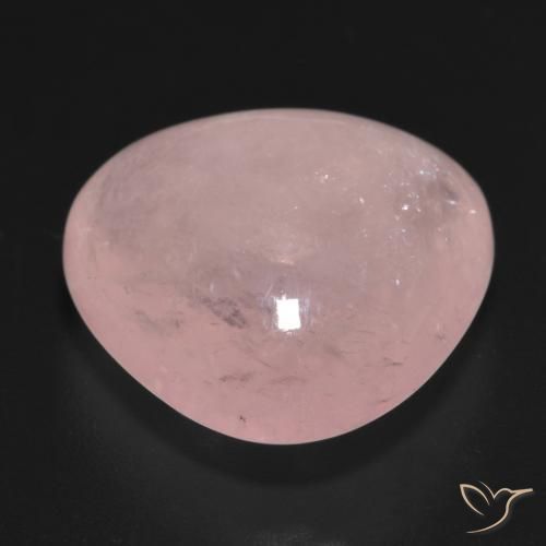 Morganite Rosa corallo naturale da 14.42 ct, Taglio trillion, Traslucido
