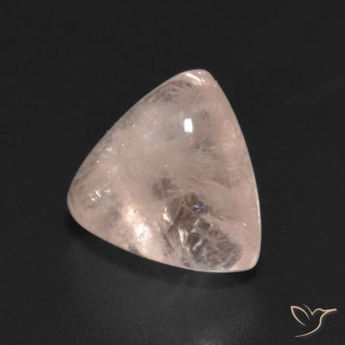 2.44ct Naturale Rosa Molto Chiaro Morganite, Taglio trillion, Traslucido